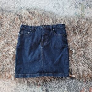 Free People Dark Blue Mini Skirt